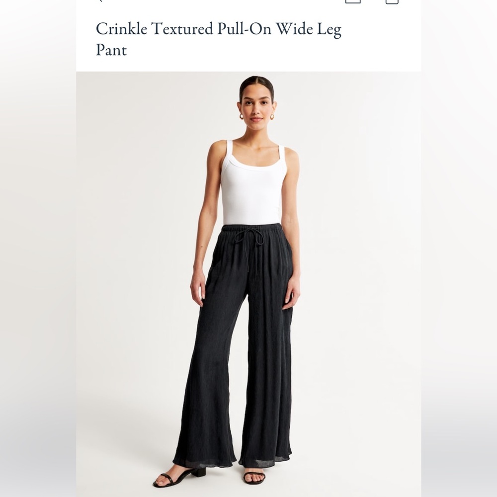 Abercrombie Crinkle Wide Leg